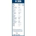 BOSCH H 306 Scheibenwischer Rear 3 397 011 432 BOSCH H 306 Scheibenwischer Rear 3 397 011 432