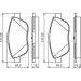 BOSCH Bremsbelagsatz, Scheibenbremse 0 986 494 564