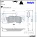 Delphi Bremsbelagsatz, Scheibenbremse LP853 Delphi Bremsbelagsatz, Scheibenbremse LP853