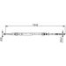 BOSCH Seilzug, Feststellbremse 1 987 477 820 BOSCH Seilzug, Feststellbremse 1 987 477 820