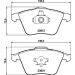 Bremsbelagsatz, Scheibenbremse 8DB 355 012-281 Bremsbelagsatz, Scheibenbremse 8DB 355 012-281