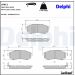 Delphi Bremsbelagsatz, Scheibenbremse LP812 Delphi Bremsbelagsatz, Scheibenbremse LP812