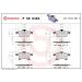 Brembo Bremsbelagsatz, Scheibenbremse XTRA LINE P 59 045X