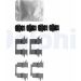Delphi Zubehörsatz, Scheibenbremsbelag LX0624
