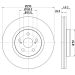 Hella Bremsscheibe PRO 8DD 355 111-651