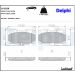 Delphi Bremsbelagsatz, Scheibenbremse LP1020 Delphi Bremsbelagsatz, Scheibenbremse LP1020
