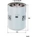 Filter, Arbeitshydraulik W 1254/2 X