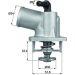 Thermostat, Kühlmittel TI 55 92D Thermostat, Kühlmittel TI 55 92D
