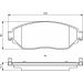 BOSCH Bremsbelagsatz, Scheibenbremse 0 986 494 817