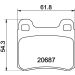 Hella Bremsbelagsatz, Scheibenbremse 8DB 355 007-321 Hella Bremsbelagsatz, Scheibenbremse 8DB 355 007-321