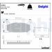 Delphi Bremsbelagsatz, Scheibenbremse LP802 Delphi Bremsbelagsatz, Scheibenbremse LP802