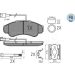 Meyle Bremsbelagsatz, Scheibenbremse MEYLE-PD: Advanced performance and design 025 239 1919/PD