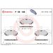 Brembo Bremsbelagsatz, Scheibenbremse PRIME LINE P 56 106 Brembo Bremsbelagsatz, Scheibenbremse PRIME LINE P 56 106