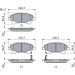 BOSCH Bremsbelagsatz, Scheibenbremse 0 986 494 187 BOSCH Bremsbelagsatz, Scheibenbremse 0 986 494 187