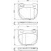 BOSCH Bremsbelagsatz, Scheibenbremse 0 986 424 827 BOSCH Bremsbelagsatz, Scheibenbremse 0 986 424 827