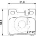 Bremsbelagsatz, Scheibenbremse 8DB 355 007-361 Bremsbelagsatz, Scheibenbremse 8DB 355 007-361