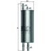 Kraftstofffilter KL 167 Kraftstofffilter KL 167