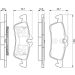 BOSCH Bremsbelagsatz, Scheibenbremse 0 986 494 130
