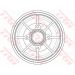 TRW Bremstrommel DB4546MR