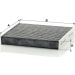 MANN-FILTER CUK 1919 Innenraumfilter, Aktivkohlefilter