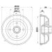 Bremstrommel 8DT 355 301-551