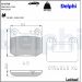 Delphi Bremsbelagsatz, Scheibenbremse LP1705 Delphi Bremsbelagsatz, Scheibenbremse LP1705