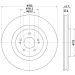 Bremsscheibe 8DD 355 122-321 Bremsscheibe 8DD 355 122-321