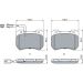BOSCH Bremsbelagsatz, Scheibenbremse 0 986 494 402