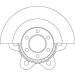 Bremsscheibe TRW SINGLE DF6532S