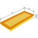 BOSCH F 026 400 151 Luftfilter