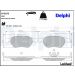 Delphi Bremsbelagsatz, Scheibenbremse LP2252 Delphi Bremsbelagsatz, Scheibenbremse LP2252