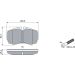 BOSCH Bremsbelagsatz, Scheibenbremse 0 986 424 750