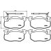 Hella Bremsbelagsatz, Scheibenbremse 8DB 355 018-961 Hella Bremsbelagsatz, Scheibenbremse 8DB 355 018-961