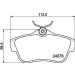 Hella Bremsbelagsatz, Scheibenbremse 8DB 355 013-421