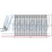 Verdampfer, Klimaanlage 92221 Verdampfer, Klimaanlage 92221