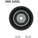 SKF Umlenk-/Führungsrolle, Keilrippenriemen VKM 34501