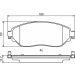 BOSCH Bremsbelagsatz, Scheibenbremse 0 986 494 817