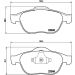 Brembo Bremsbelagsatz, Scheibenbremse PRIME LINE P 68 032