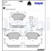 Delphi Bremsbelagsatz, Scheibenbremse LP2231 Delphi Bremsbelagsatz, Scheibenbremse LP2231