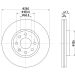 Hella Pagid Bremsscheibe Pro High Carbon 8DD 355 127-731 Hella Pagid Bremsscheibe Pro High Carbon 8DD 355 127-731