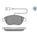Meyle Bremsbelagsatz, Scheibenbremse MEYLE-PD: Advanced performance and design 025 237 0919/PD