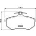 Hella Bremsbelagsatz, Scheibenbremse 8DB 355 017-701