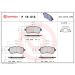 BREMBO P 16 013 Bremsbeläge mit akustischer Verschleißwarnung BREMBO P 16 013 Bremsbeläge mit akustischer Verschleißwarnung