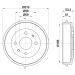 Hella Bremstrommel 8DT 355 301-961 Hella Bremstrommel 8DT 355 301-961