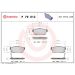 Brembo Bremsbelagsatz, Scheibenbremse PRIME LINE P 79 012 Brembo Bremsbelagsatz, Scheibenbremse PRIME LINE P 79 012