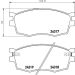 Hella Bremsbelagsatz, Scheibenbremse 8DB 355 006-951