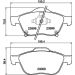 Hella Bremsbelagsatz, Scheibenbremse 8DB 355 011-041 Hella Bremsbelagsatz, Scheibenbremse 8DB 355 011-041