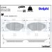 Delphi Bremsbelagsatz, Scheibenbremse LP2444 Delphi Bremsbelagsatz, Scheibenbremse LP2444