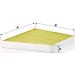 MANN-FILTER FP 3172/1 Innenraumfilter FreciousPlus Aktivkohlefilter mit Polyphenol, antibakteriell, Feinstaubfilter (PM 2.5)