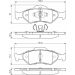 BOSCH Bremsbelagsatz, Scheibenbremse 0 986 424 645 BOSCH Bremsbelagsatz, Scheibenbremse 0 986 424 645
